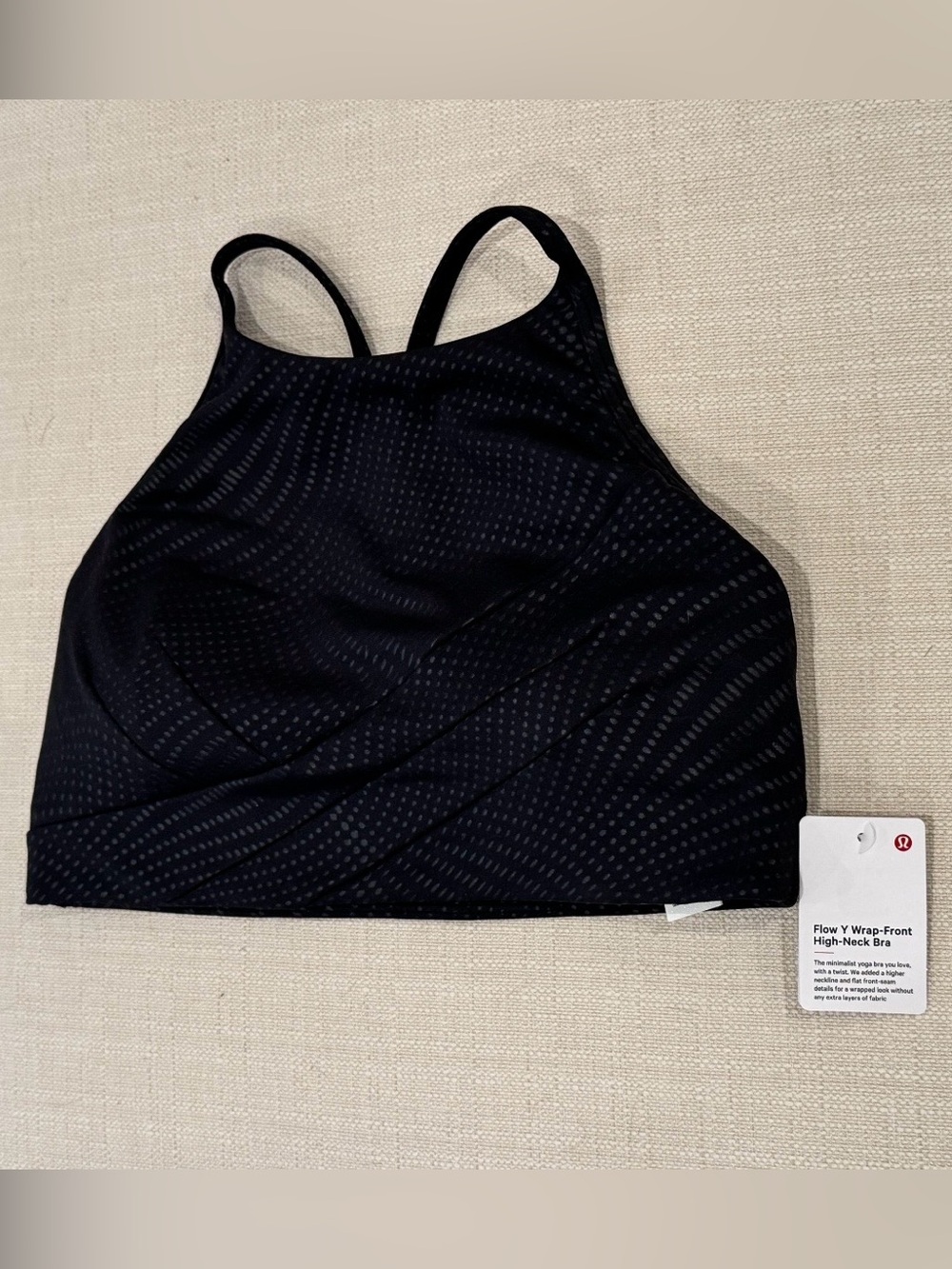 Lululemon Black High-Neck Bra - Size 6